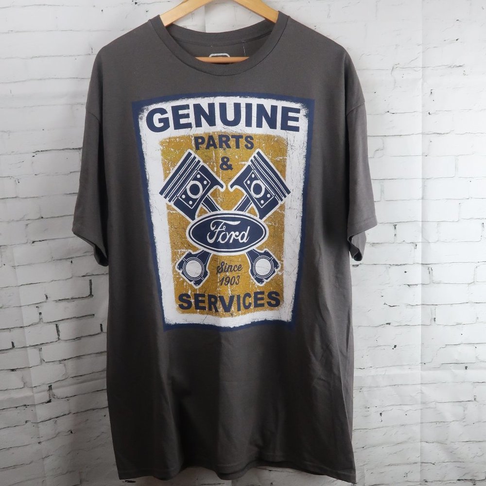 FORD PARTS & SERVICES GREY COTTON T SHIRT MENS SIZE XL